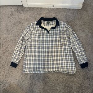 Classic Black and White Checkered Polo Shirt